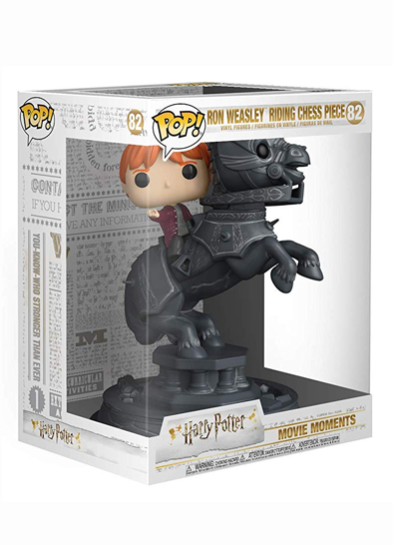 #82 Ron Weasley (Riding Chess Piece) (Movie Moment) | Harry Potter Funko Pop! Vinyl in box