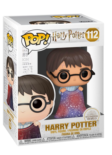 #112 Harry Potter (With Invisibility Cloak) | Harry Potter Funko Pop! Vinyl in box