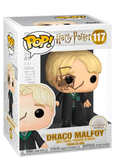 #117 Draco Malfoy (With Whip Spider) Funko Pop! Vinyl in box