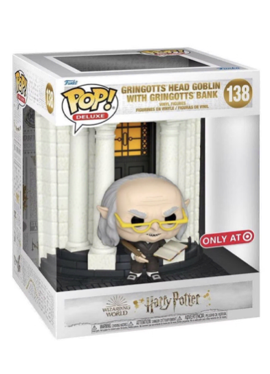 #138 Gringotts Head Goblin (With Gringotts Bank) (Deluxe) | Harry Potter Funko Pop! Vinyl in box
