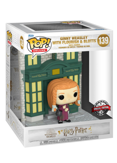 #139 Ginny Weasley (With Flourish & Blotts) (Deluxe) | Harry Potter Funko Pop! Vinyl in box