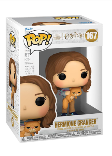 #167 Hermione Granger (With Crookshanks) Funko Pop! Vinyl in box