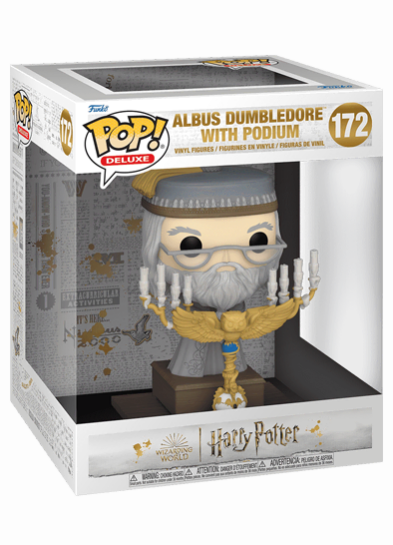 #172 Albus Dumbledore (With Podium) (Deluxe) Funko Pop! Vinyl in box
