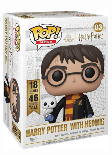 #03 Harry Potter (With Hedwig) Pop! Mega Funko Pop! Vinyl in box