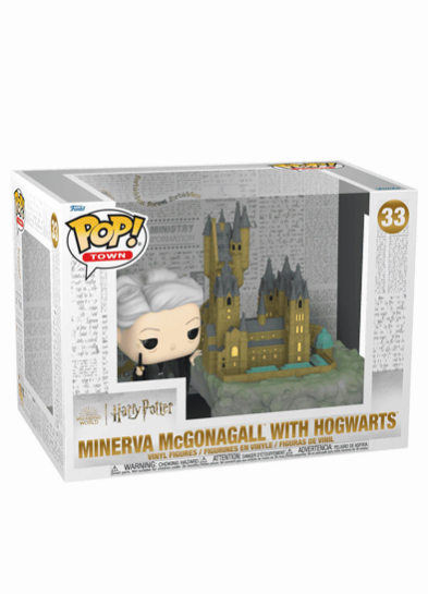 #33 Minerva McGonagall (With Hogwarts) Pop! Town Funko Pop! Vinyl in box