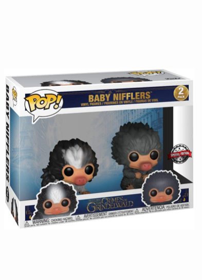 Baby Nifflers (Black and Grey) Multipack Funko Pop! Vinyl in box