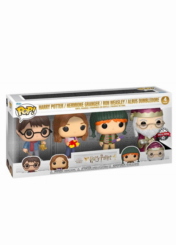 Harry Potter, Ron Weasley, Hermione Granger & Albus Dumbledore (Holiday) Multipack Funko Pop! Vinyl